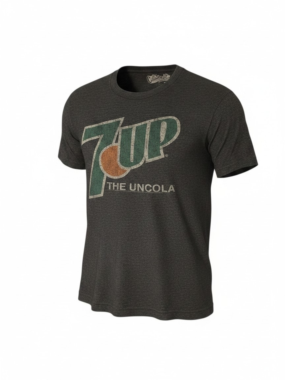 Old Navy 7UP Logo Tee - Black with Green and Orange Accents